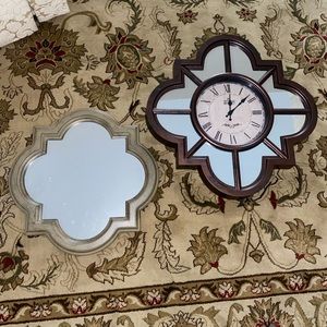 Quatrefoil mirror and mirrored digital clo…